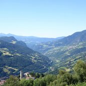 eisacktal von garn aus in richtung sueden