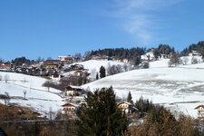 hafling dorf winter blick nach oberdorf