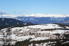 aussicht auf deutschnofen winter