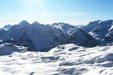 Naturpark Fanes Sennes Prags Sennesalpe winterlandschaft