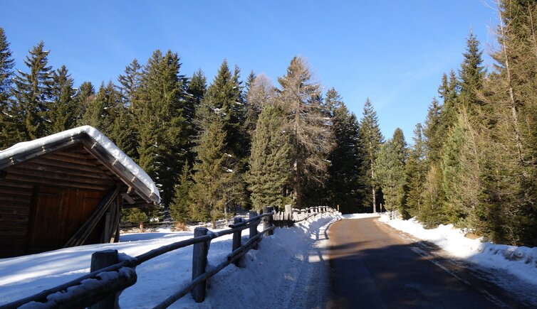 strasse von pemmern nach gissmann ritten winter