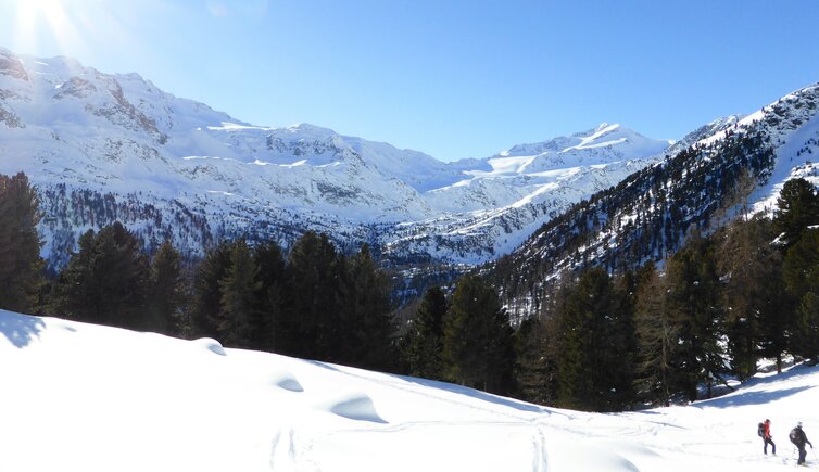 hinteres martelltal winter richtung zufallspitze cevedale